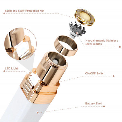 SootheLite: Hypoallergenic Hair Removal Tool with Built-in LED